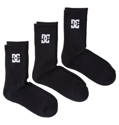 DC Shoes Calcetines Hombres DC Crew 3pk M Sock Black Kvj0