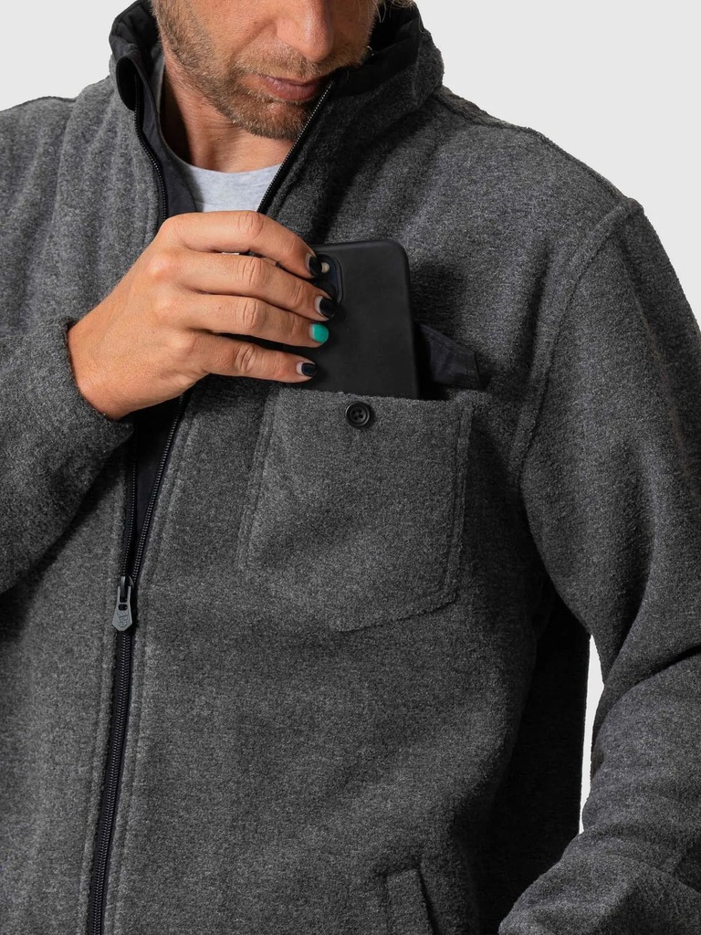 Stoked Chaquetas Hombres Terry Grey