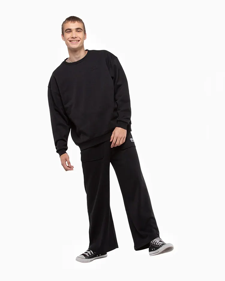 Converse Polerones Crew All Star Negro