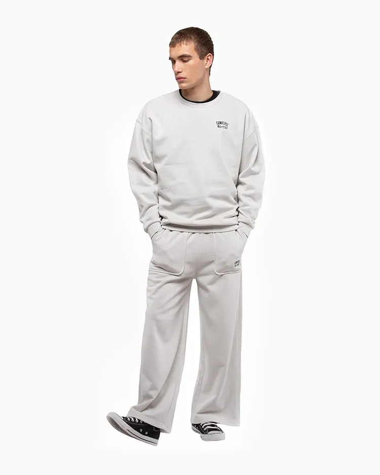 Converse Polerones Crew All Star Gris