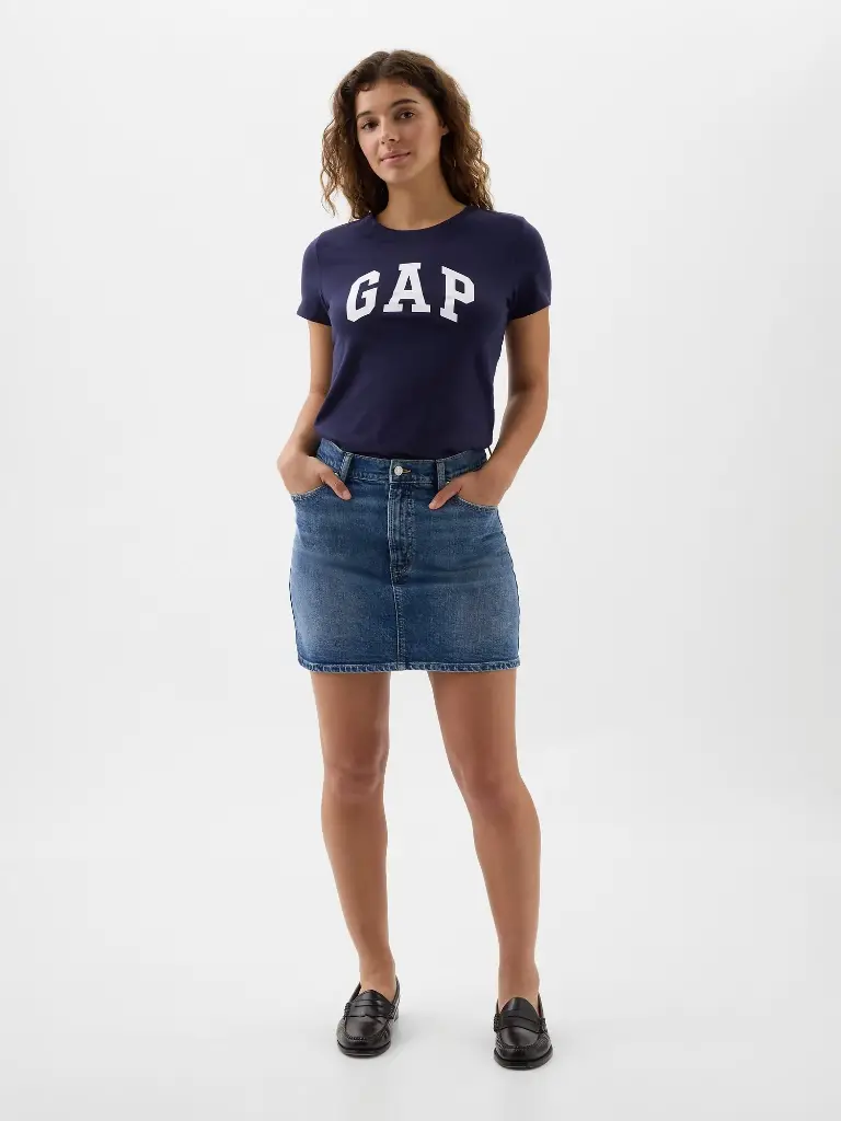 Gap Poleras Ss Logo Classic Tee Navy Uniform