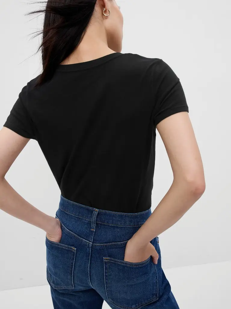 Gap Poleras Ss Logo Classic Tee True Black