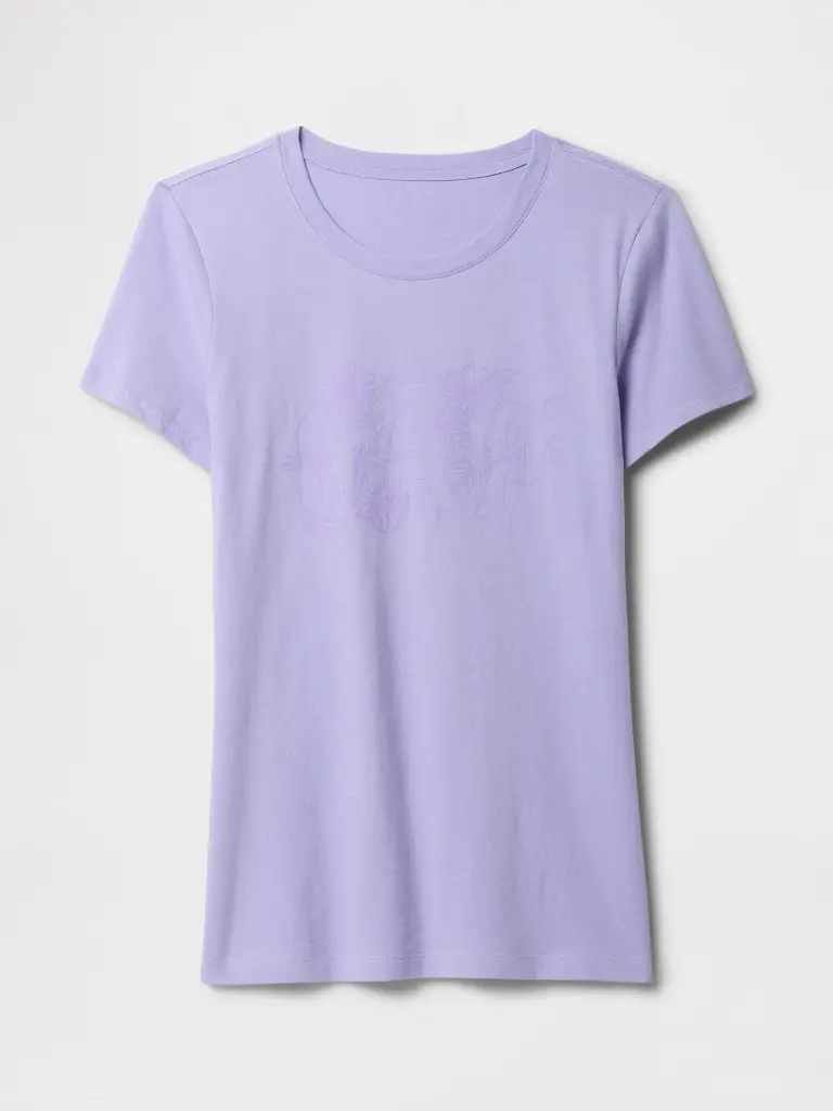 Gap Poleras Ss Logo Classic Tee Warm Violet