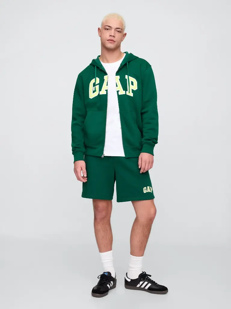 Gap Polerones Heritage Logo Fz Rain Forest
