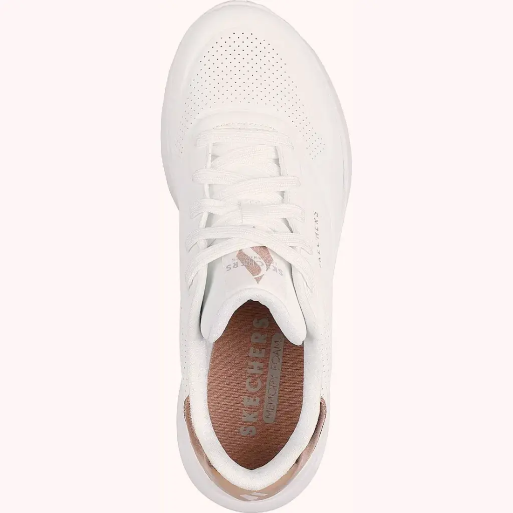 Skechers Zapatillas Uno Lite Shimmer Along White
