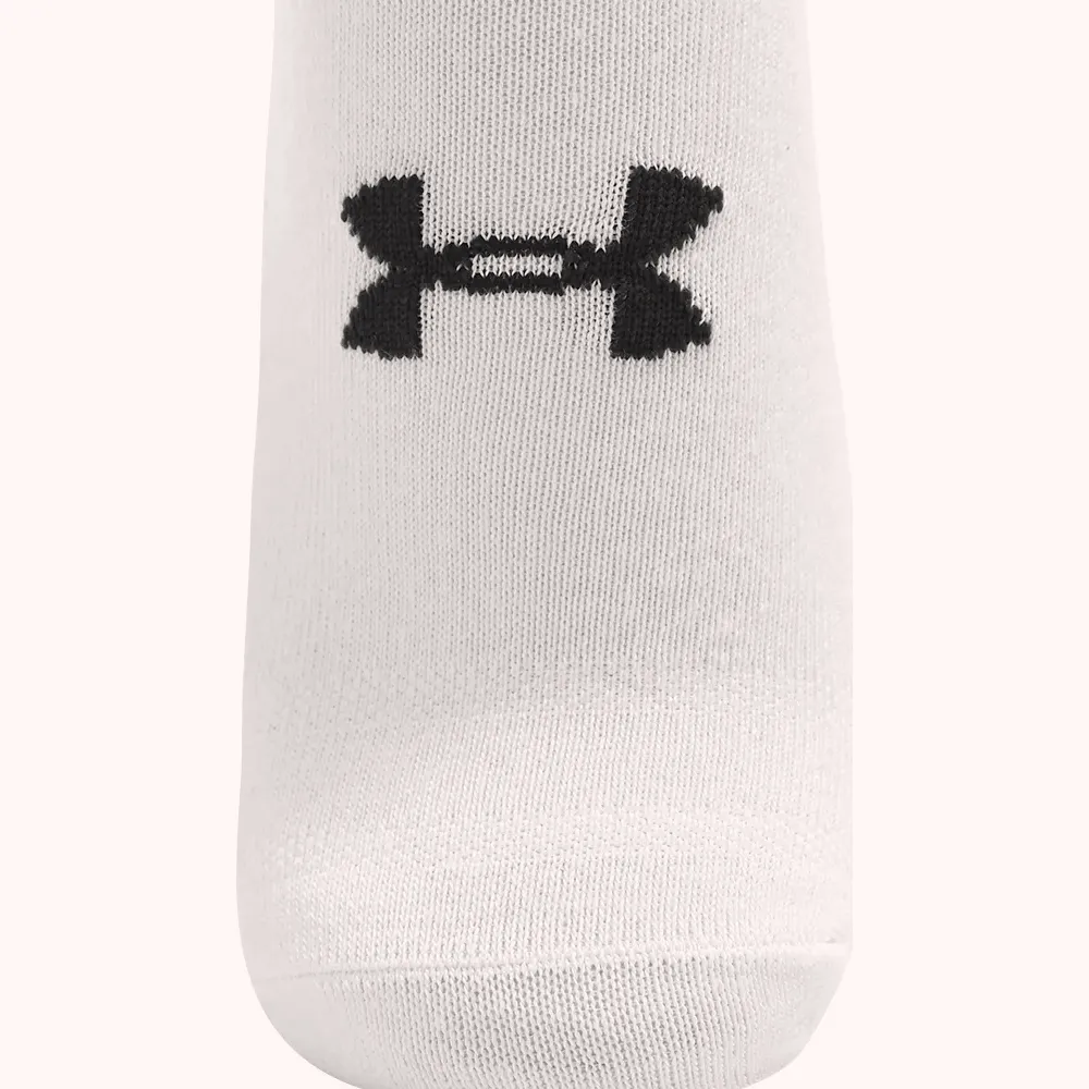 Under Armour Calcetines Essential 6Pk Crew White