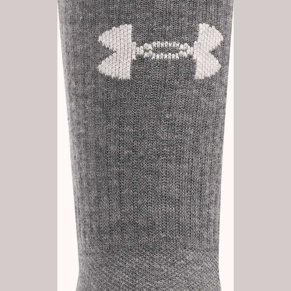 Under Armour Calcetines Essential 6Pk Crew White