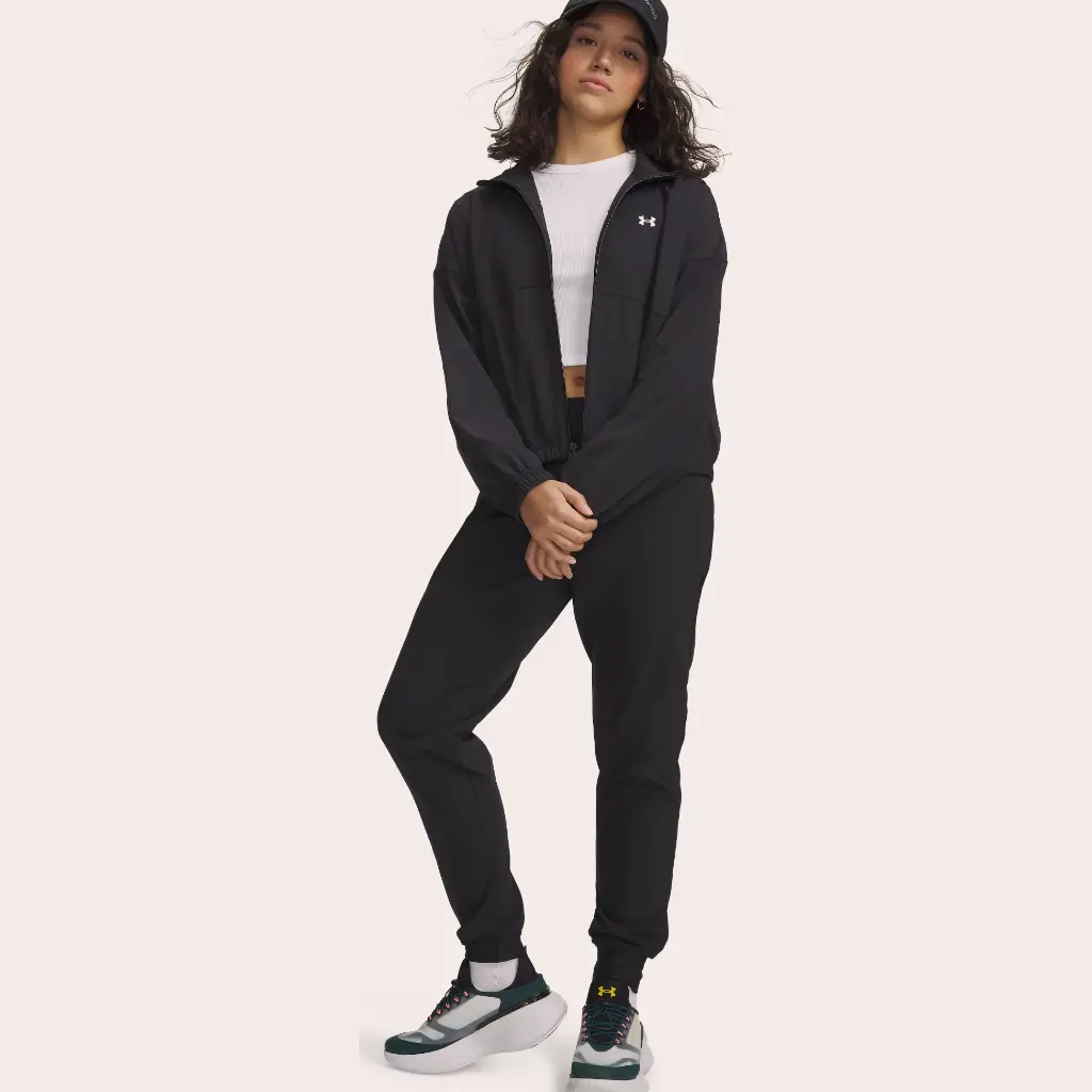 Under Armour Pantalones Rival High Rise Woven Pant Black