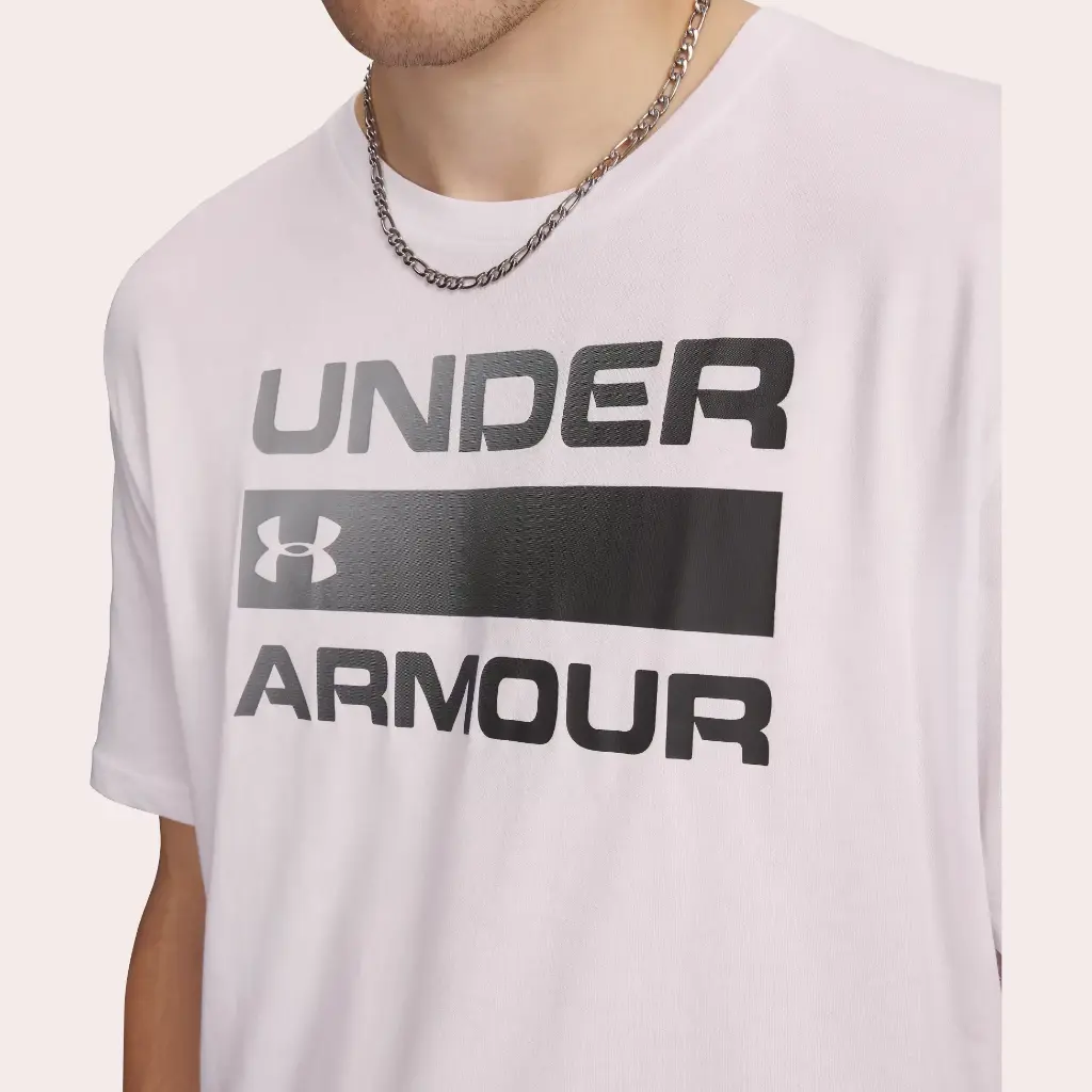Under Armour Poleras Team Issue Wordmark Ss White