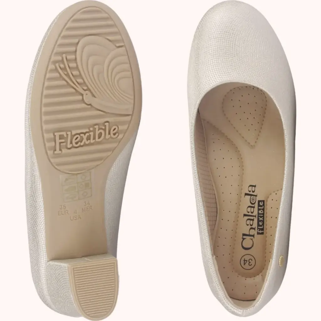 Chalada Zapatos Mujeres Flexi Oro