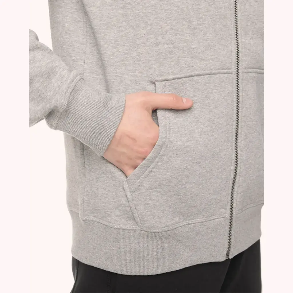 Converse Polerones Hombres Core Full Zip Gris