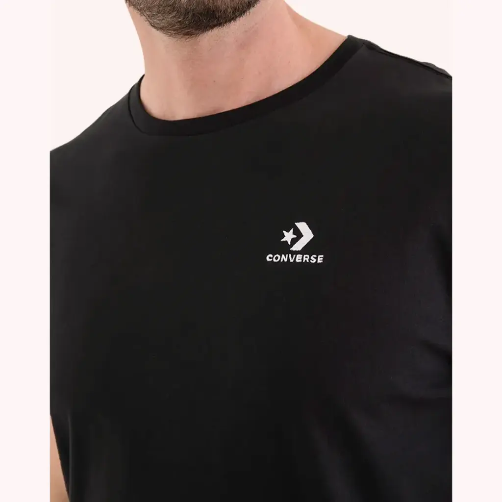 Converse Poleras Hombres Star Chevron Negro