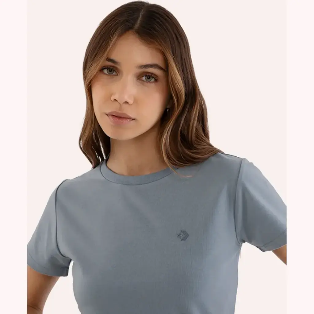 Converse Poleras Mujeres Star Chevron Gris