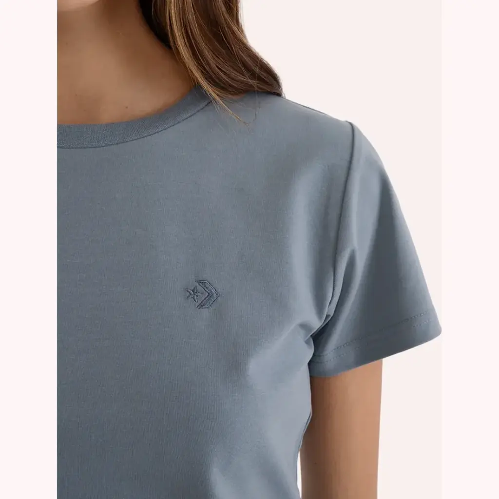 Converse Poleras Mujeres Star Chevron Gris
