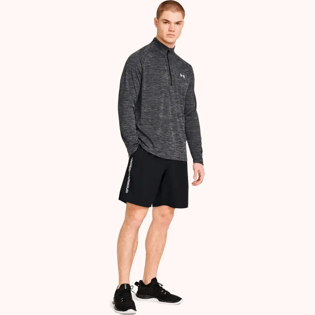 Under Armour Shorts Hombres Tech Woven Wordmark Black