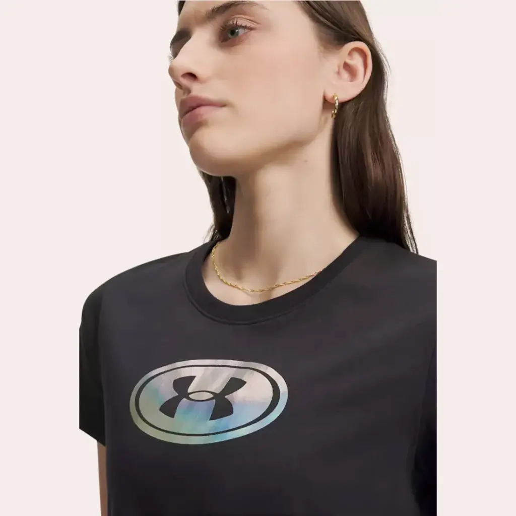 Under Armour Poleras Mujeres Rival Shimmer Black