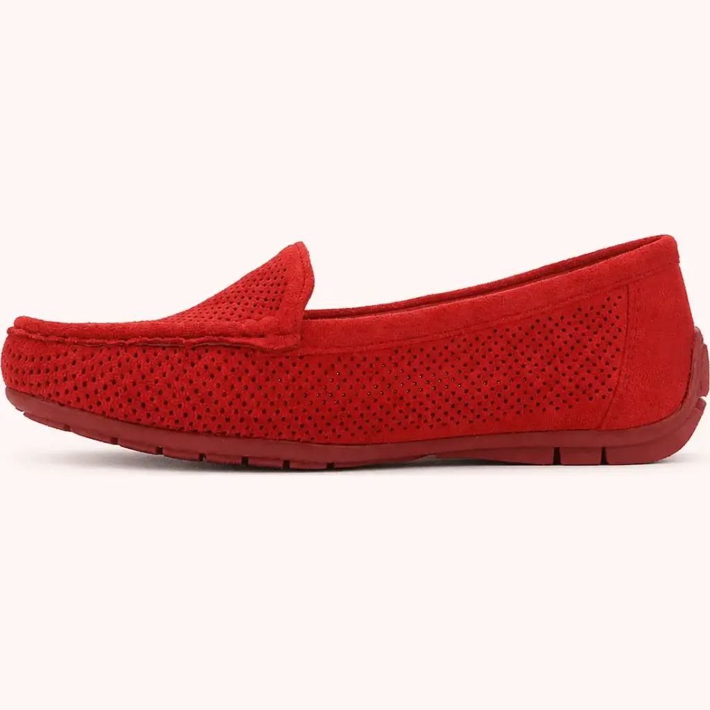 Chalada Zapatos Mujeres Nautico Dos Rojo