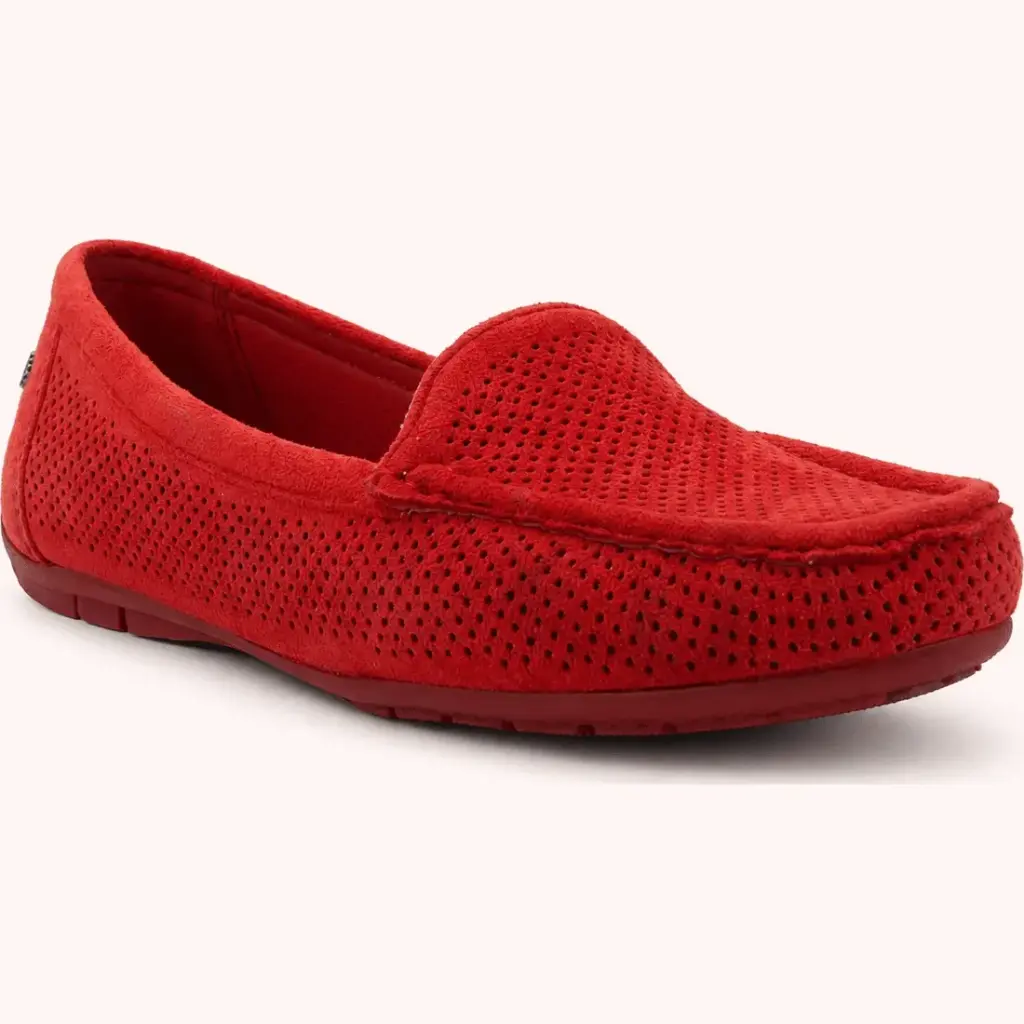 Chalada Zapatos Mujeres Nautico Dos Rojo