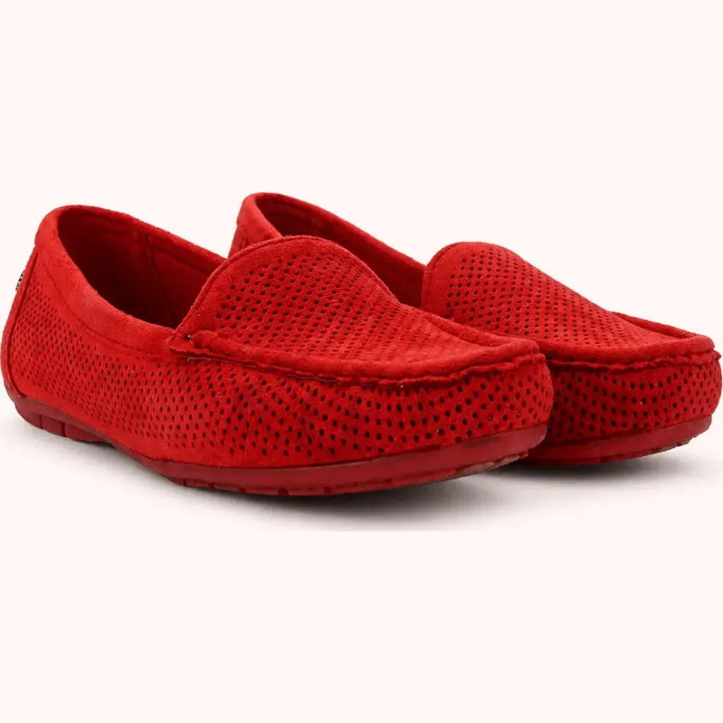 Chalada Zapatos Mujeres Nautico Dos Rojo