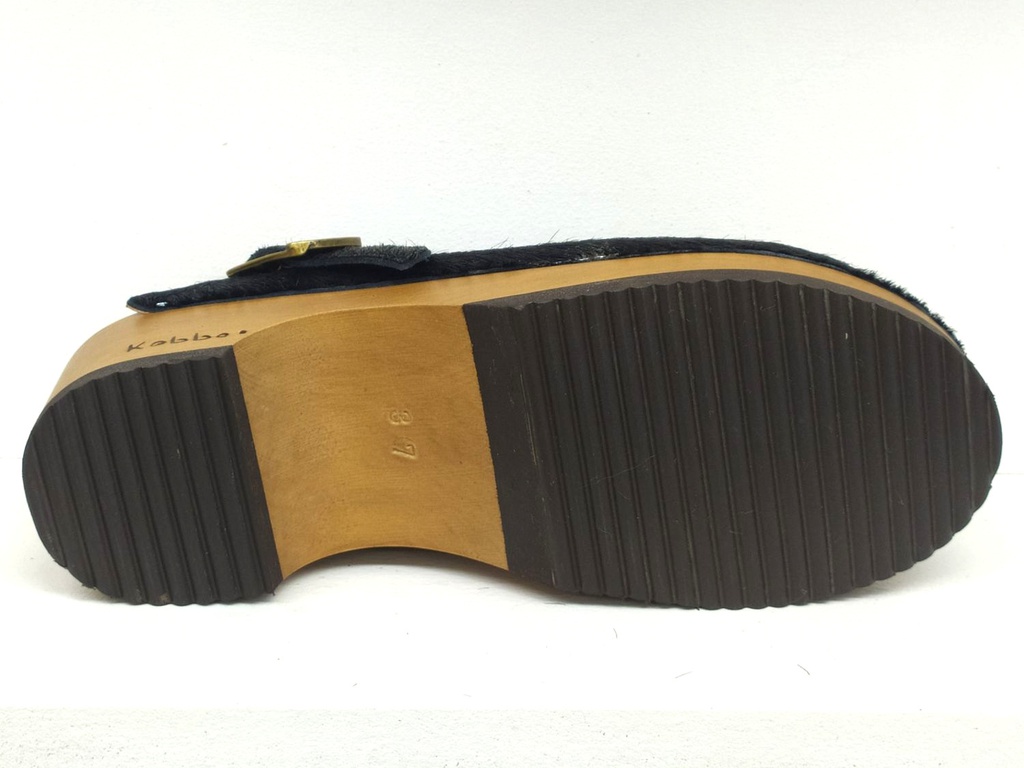 Kebba Zapatos Mujeres Cloc Traba Pelo Negro