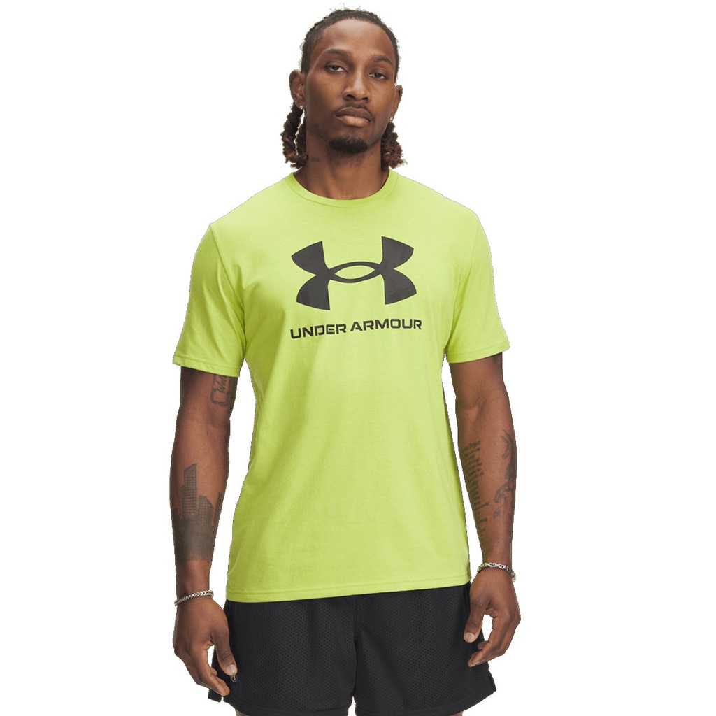 Under Armour Poleras Sportstyle Logo Update Ss Green