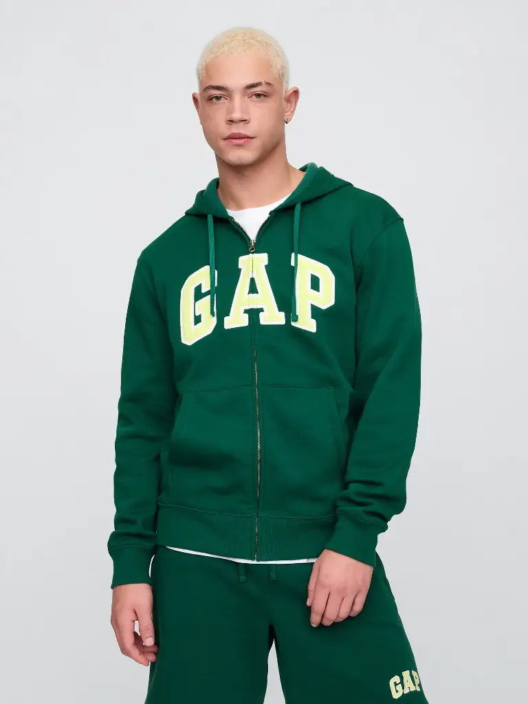Gap Polerones Heritage Logo Rain Forest