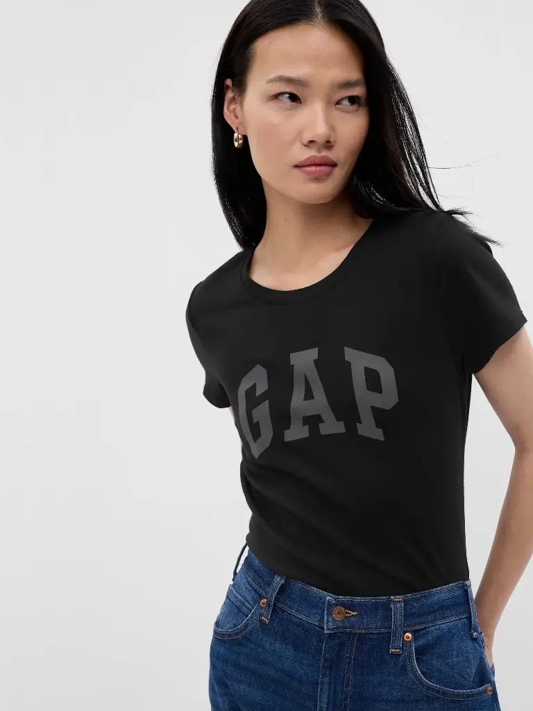 Gap Poleras Ss Logo Classic Tee True Black