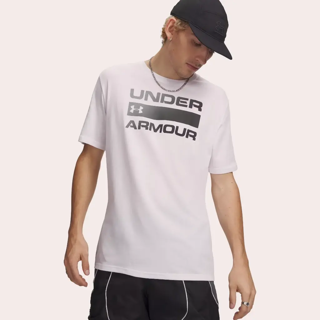 Under Armour Poleras Team Issue Wordmark Ss White