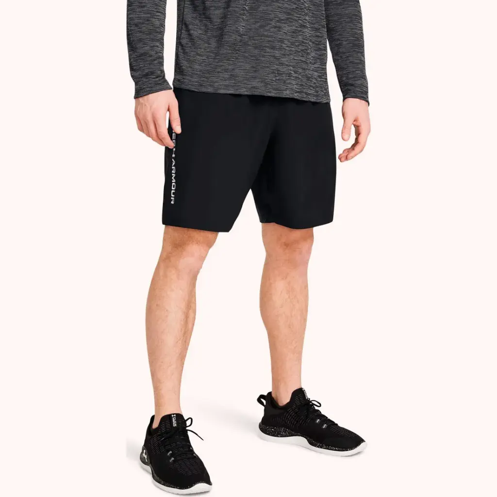Under Armour Shorts Hombres Tech Woven Wordmark Black