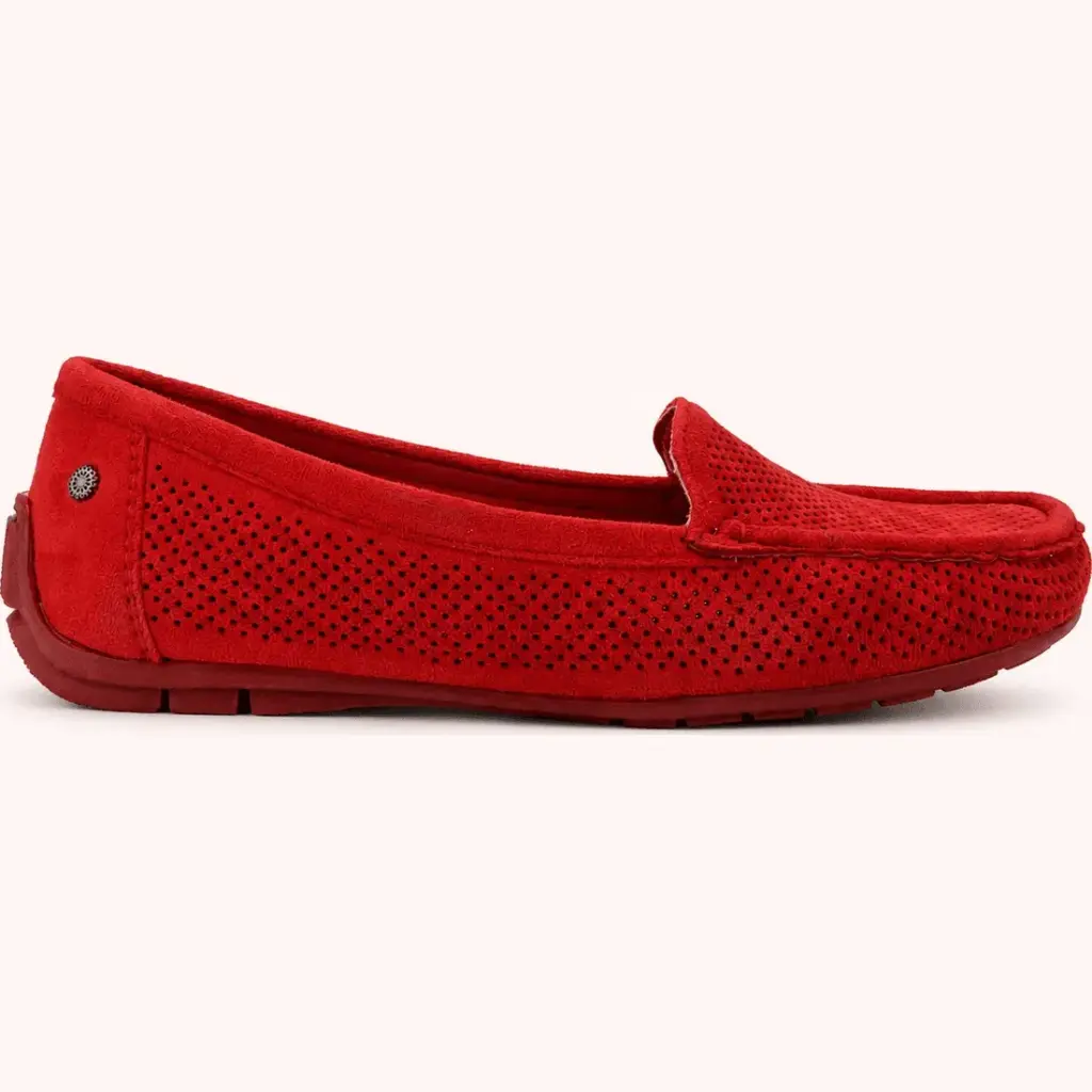 Chalada Zapatos Mujeres Nautico Dos Rojo