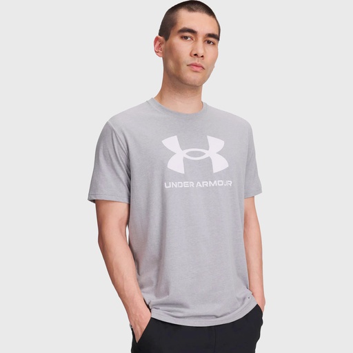 Under Armour Poleras Sportstyle Logo Update Ss Grey