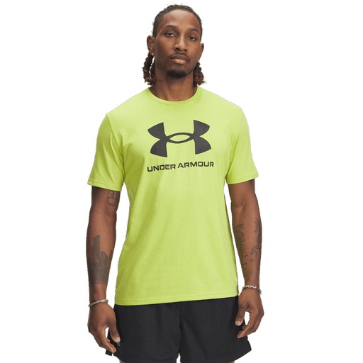 Under Armour Poleras Sportstyle Logo Update Ss Green