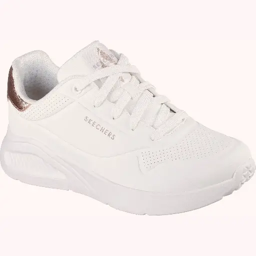 Skechers Zapatillas Uno Lite Shimmer Along White